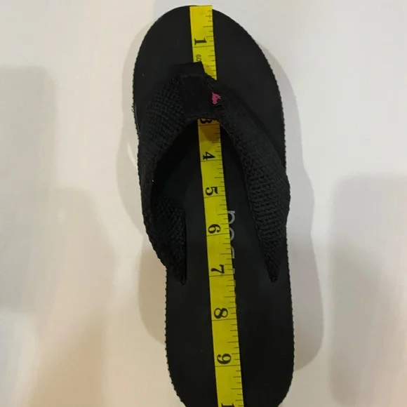 Rocket Dog Wedge-Aztec Pattern Trim- Flip Flop- Sze 8-8.5 - Picture 13 of 14